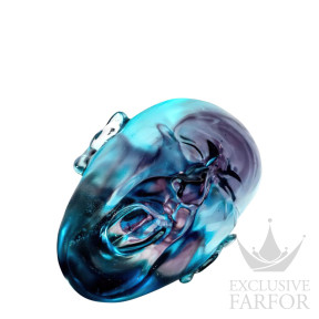 10871300 Lalique Fang Lijun (Лимитированная серия на 8 пред.) Статуэтка "Зевающий человек - синиий" 22см