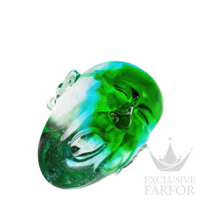 10871900 Lalique Fang Lijun (Лимитированная серия на 8 пред.) Статуэтка "Зевающий человек - зеленый" 22см