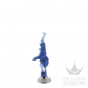 10433900 Lalique Dancing Elephant (Лимитированная серия на 35 пред.) Статуэтка "Танцующий слон - синий" 18см