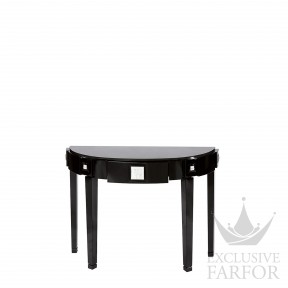 11180220 Lalique Masque de Femme Консольный стол с черной гранитной столешницей "Черный лак" 118x45x81см