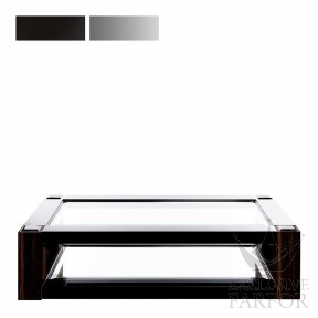 73212005 Lalique Raisins Журнальный столик "Черный лак, полированная сталь" 180x110x45см