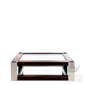 73222100 Lalique Raisins Журнальный столик "Эбеновое дерево, полированная сталь" 145x95x45см