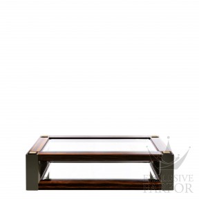 73262130 Lalique Raisins Журнальный столик "Эбеновое дерево, зелёный лак" 150x65x45см