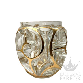 10875100 Lalique 100 Years Tourbillons (Лимитированная серия на 26 пред.) Ваза "Золотое покрытие" 26,7см