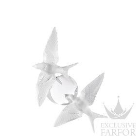 10833400 Lalique Swallows Бра, настенный светильник "Хромированный" 31см