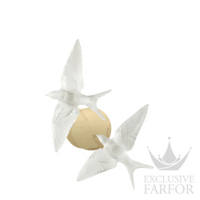 10833700 Lalique Swallows Бра, настенный светильник "Позолоченный" 31см