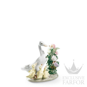 01001439 Lladro Animal Kingdom "In the pond"Статуэтка "Приветствие" 12 x 10см