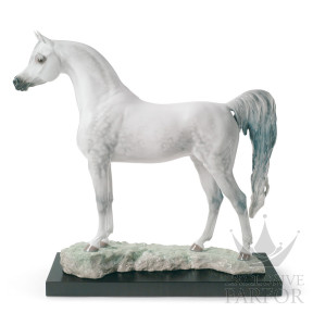 01008343 Lladro Animal Kingdom "Horses" (Лимитированная серия на 2000 пред.)Статуэтка "Арабский скакун" 44 x 46см