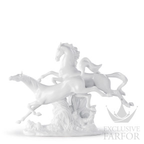 01008682 Lladro Animal KingdomСтатуэтка "Лошади в галопе" 30 x 38см