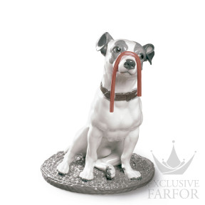 01009192 Lladro Animal KingdomСтатуэтка "Джек-рассел с лакрицей" 34 x 27см