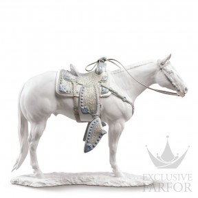 01009273 Lladro Animal Kingdom "Horses"Статуэтка "Американская верховая лошадь" 37 x 51см