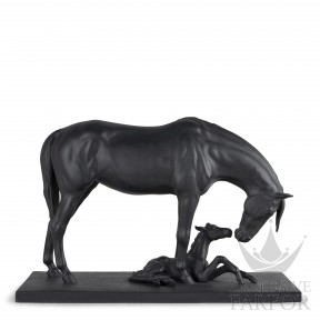 01012560 Lladro Animal Kingdom "Horses" Статуэтка "Лошадь и жеребёнок" 27 х 39см