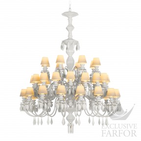 01023191 Lladro Belle de Nuit Люстра на 40 свечей (белый) 150 х 100см