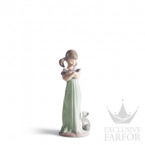 01005743 Lladro Childhood & Fairy Tales "With my pets"Статуэтка "Не забудь меня!" 21 x 7см