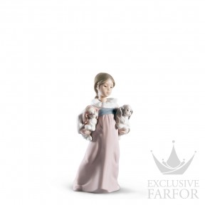 01006419 Lladro Childhood & Fairy Tales "With my pets"Статуэтка "В объятиях любви" 20 x 9см