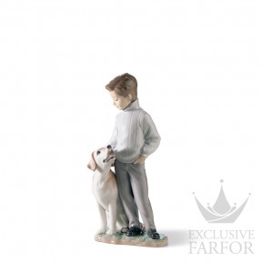 01006902 Lladro Childhood & Fairy Tales "With my pets"Статуэтка "Мой верный друг" 25 x 12см