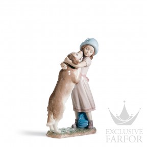 01006903 Lladro Childhood & Fairy Tales "With my pets"Статуэтка "Теплое приветствие" 26 x 18см