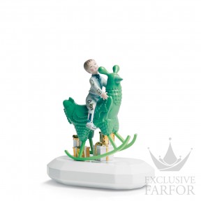 01007256 Lladro Designer Collection "The Fantasy"Статуэтка "Верхом на цыпленке" 24 x 21см