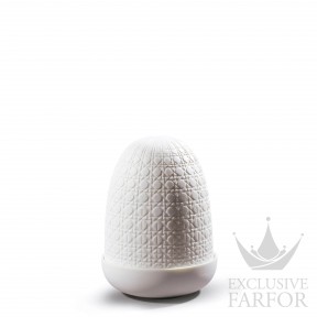 01023889 Lladro Dome Лампа настольная "Плетений (белый)" 15 х 11см