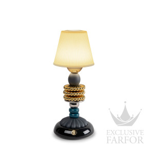 01024476 Lladro Firefly Лампа настольная "Светлячок (черный / синий / золотой)" 30 x 12см