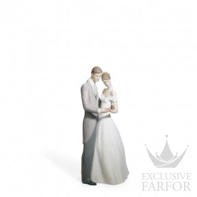 01008107 Lladro Love stories "Weddings"Статуэтка "Вместе навсегда" 21 x 10см