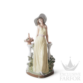 01005378 Lladro Romanticism "Ladies"Статуэтка "Задумчивая" 35 x 17см