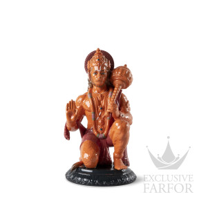 01009557 Lladro Spirituality "Hinduism" Статуэтка "Хануман (оранжевый)" 27 х 15см