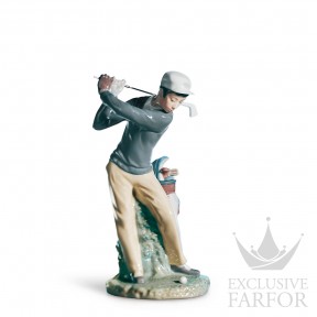 01004824 Lladro SportsСтатуэтка "Гольфист" 27 x 13см