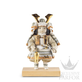 01013056 Lladro World Cultures "Japanese Traditions" (Лимитированная серия на 500 пред.) Статуэтка "Мальчик-воин (Медный)" 34 х 21см