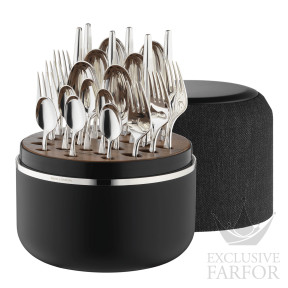 07302,24,6 Robbe & Berking The Box "Metropolitan - посеребрение" Набор столовых приборов на 6 персон, 24 предметов