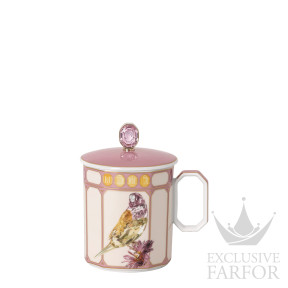 10570-426405-15482 Rosenthal Swarovski Idyllia "Finch Pink" Кружка с крышкой 0,39л