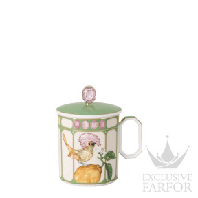 10570-426407-15482 Rosenthal Swarovski Idyllia "Flycatcher Green" Кружка с крышкой 0,39л