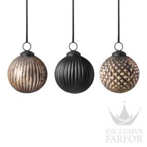 1486777419 VB Christmas Chic Украшение "Рождественский шар", 3шт.