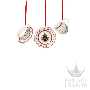 Украшение "Набор посуды" 6,3см, 3шт.