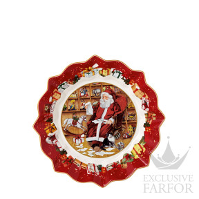 Чаша на ножке "Читающий санта" 25см