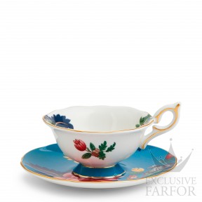 1057269 Wedgwood Wonderlust "Sapphire Garden" Чашка чайная с блюдцем 140мл