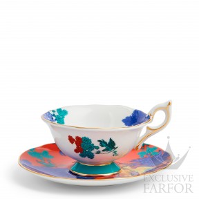 1057271 Wedgwood Wonderlust "Golden Parrot " Чашка чайная с блюдцем 140мл