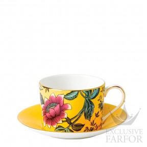 40031706 Wedgwood Wonderlust "Yellow Tonquin" Чашка чайная с блюдцем 150мл