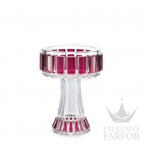 2815785 Baccarat Haute Couture "Reflets Graphiques" (Лимитированная серия на 25 пред.) Чаша на ножке "Красный" 22см