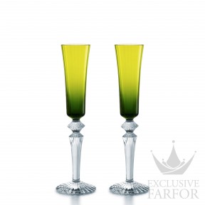 2811586 Baccarat Mille Nuits Флюте для шампанского "Зеленый мох", 2шт. 170мл