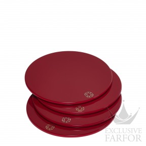 2816923 Baccarat Diversification Подставка для бокалов "Красный", 4шт. 11см