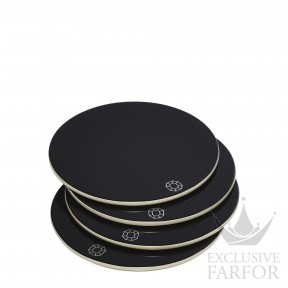 2816924 Baccarat Diversification Подставка для бокалов "Черный", 4шт. 11см