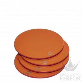 2816926 Baccarat Diversification Подставка для бокалов "Оранжевый", 4шт. 11см