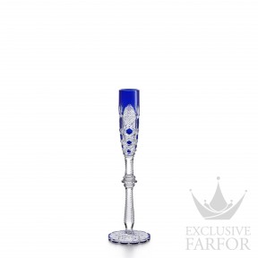 1499182 Baccarat Tsar Флюте для шампанского "Синий" 30мл