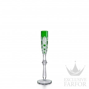 1499186 Baccarat Tsar Флюте для шампанского "Зеленый" 30мл