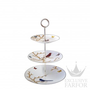 2488-21533 Bernardaud Aux Oiseaux Этажерка 36см