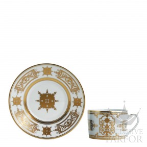 1847-91 Bernardaud Aux Rois Or Чашка чайная с блюдцем 150мл