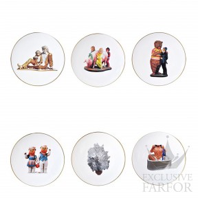 0940-3-6 Bernardaud Banality Series - Jeff Koons (Лимитированная серия на 4500 пред.) Тарелка десертная 16см, 6шт.