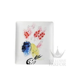 0088-8230-2 Bernardaud Collection Marc Chagall Чаша прямоугольная 22х19,5см