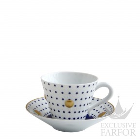 1776-22461 Bernardaud Delphos & Knossos "Bleu Nuit" Чашка кофейная с блюдцем 130мл